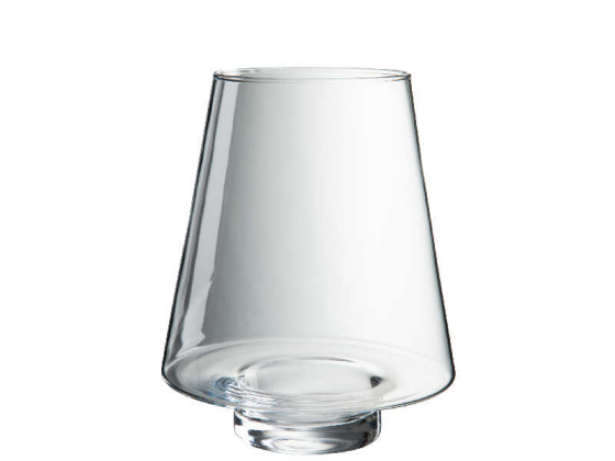 Candleholder conical glass 