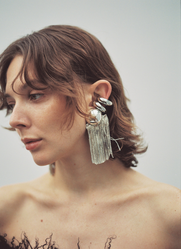 ECLIPSE EARRINGS SILVER - Image 2