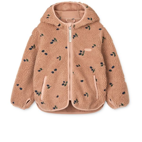 Liewood | Mara Pile Jacket - Berry/Pale Tuscany/Embroidery