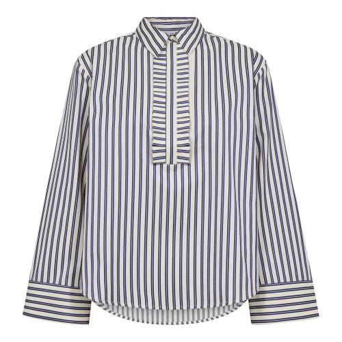 Samson Stripe Frill Shirt              |              Samson Stripe Frill Shirt fra Co´Couture