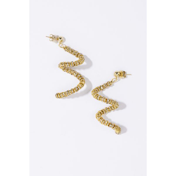 SKINNY VIPER EARRINGS GOLD