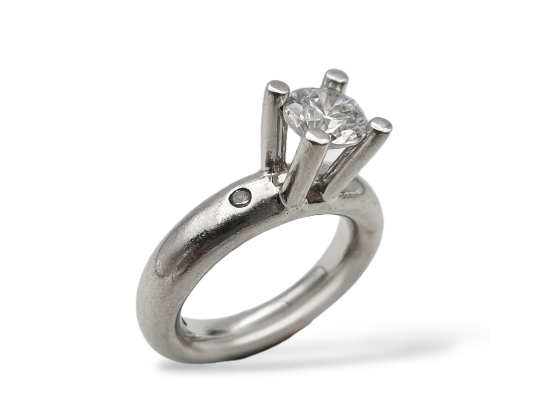 Klosterfoss Vintage - Sølv ring m. blank zirkonia 925
