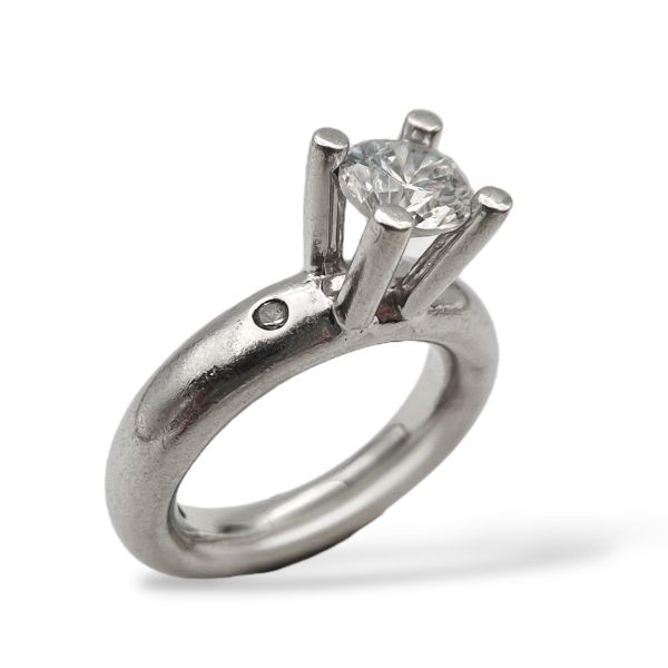 Klosterfoss Vintage - Sølv ring m. blank zirkonia 925