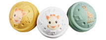 Sophie la girafe | Baller i naturgummi, 3 stk