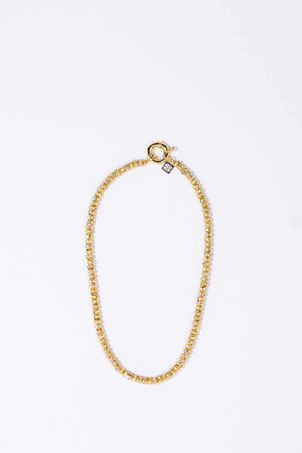 SKINNY DIAMOND NECKLACE GOLD