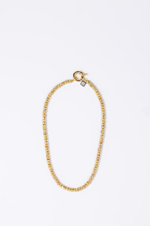 SKINNY DIAMOND NECKLACE GOLD