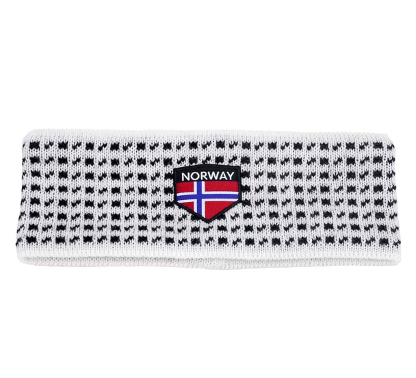 Pannebånd Islender, hvit/sort 