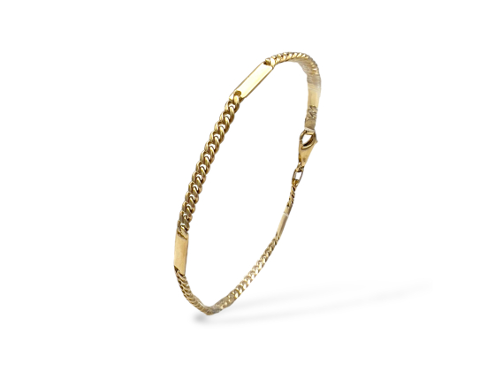 Klosterfoss Vintage - Armbånd, panser med plateledd 375, 3,8mm