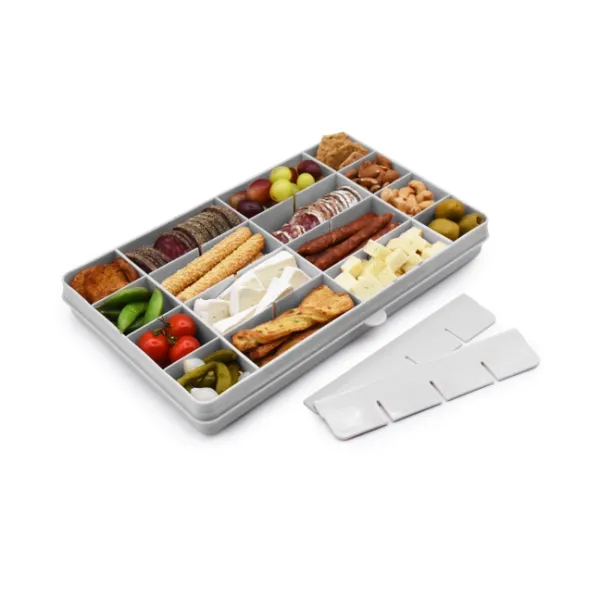 Snackle box - opptil 24 rom grå