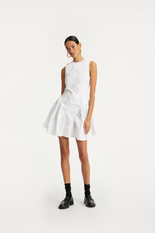 Poplin Mini Dress - Bright White 