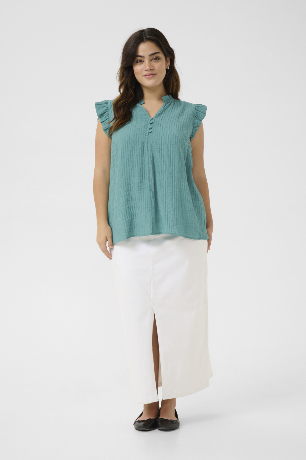 Kaffe Curve Lyana kortermet bluse - Image 2