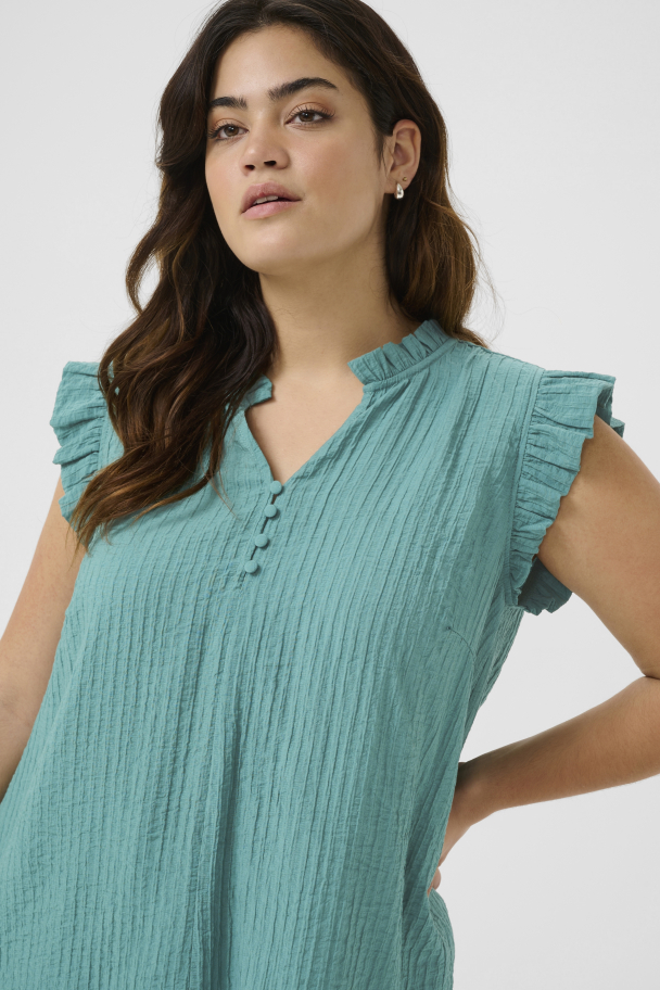 Kaffe Curve Lyana kortermet bluse - Image 4