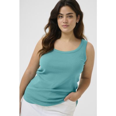 Kaffe Curve Kaffe Curve Carina tank top i ribbestrikk