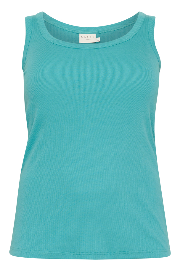 Kaffe Curve Carina tank top i ribbestrikk - Image 6