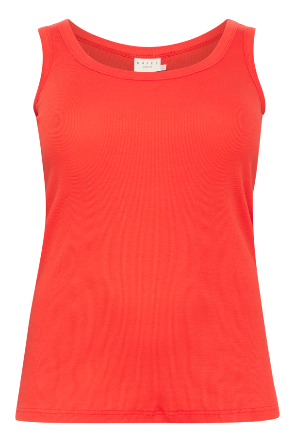 Kaffe Curve Carina tank top i ribbestrikk - Image 4