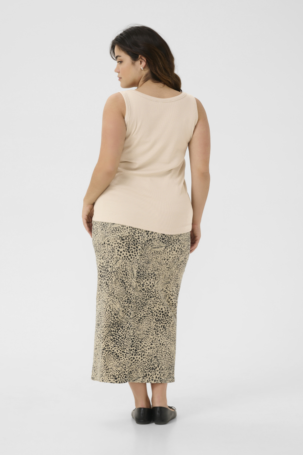 Kaffe Curve Carina tank top i ribbestrikk - Image 2