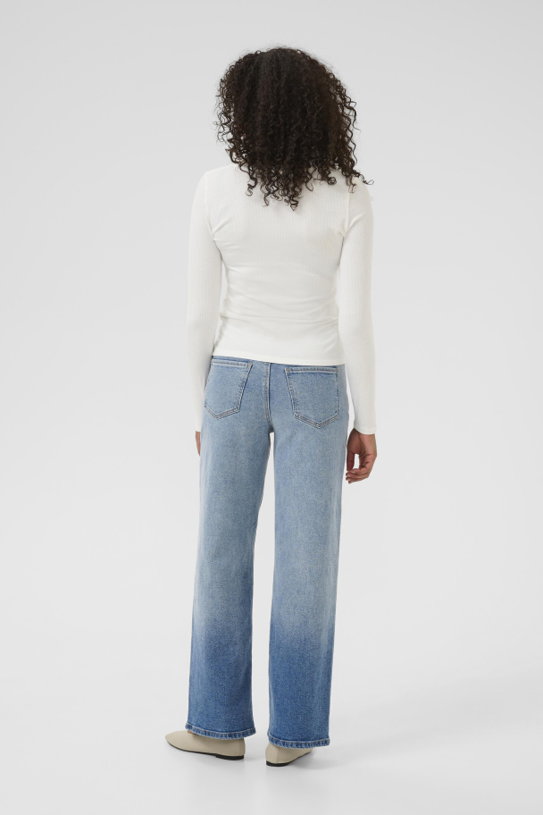 KAomi U-neck Topp Chalk - Image 2