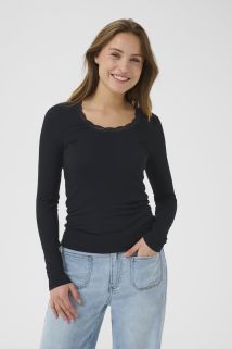 KAomi U-neck Topp Svart