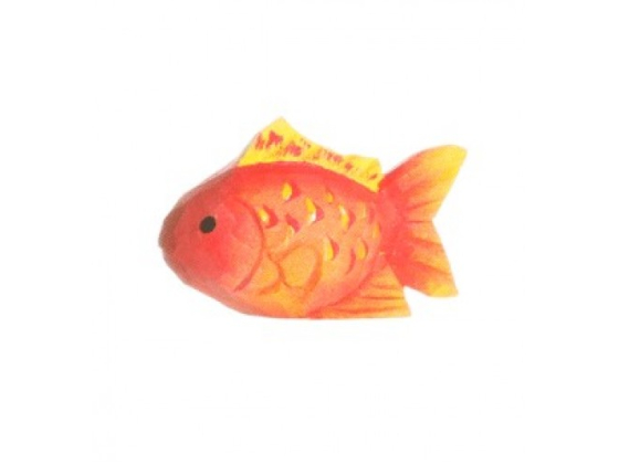 Gullfisk - dyrefigur i tre