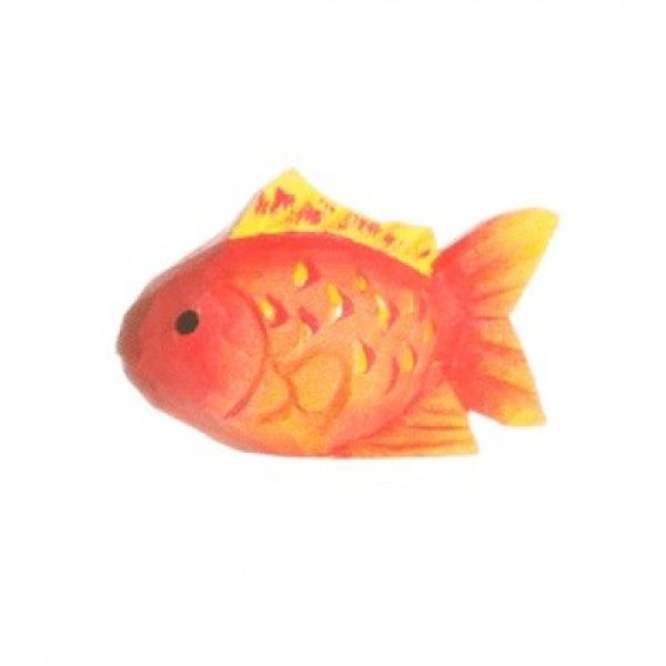 Gullfisk - dyrefigur i tre