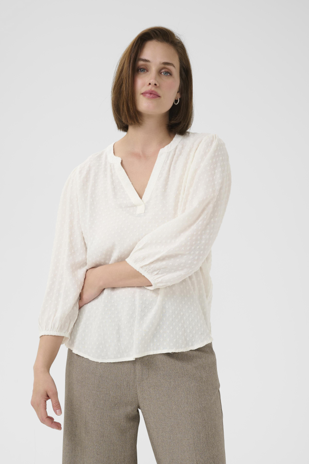 KAannika Bluse Chalk - Image 1