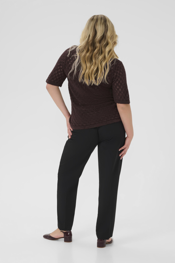 Kaffe Curve Loura kortermet strikkegenser - Image 3