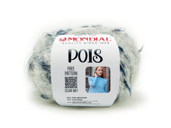 POIS 796 Panna/Blu (Hvit/mørk blå)
