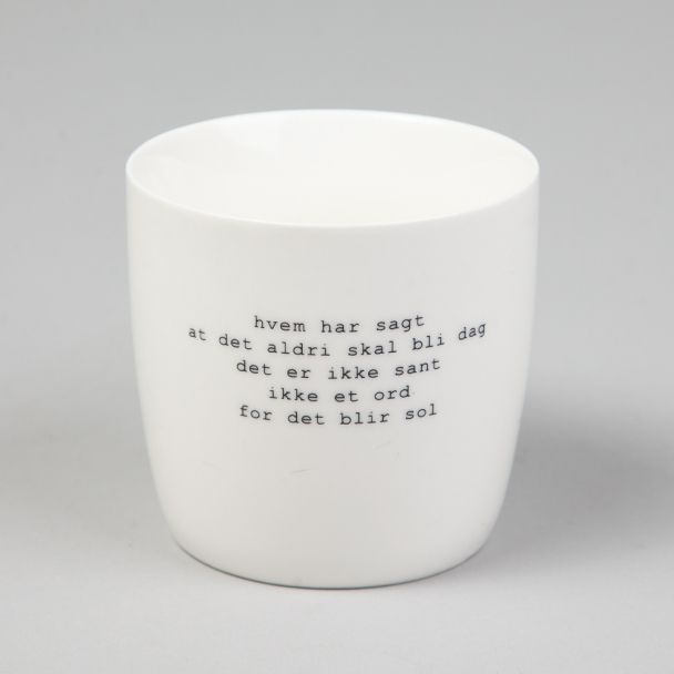 Krus Hvit "hvem har sagt" by Trygve Skaug 