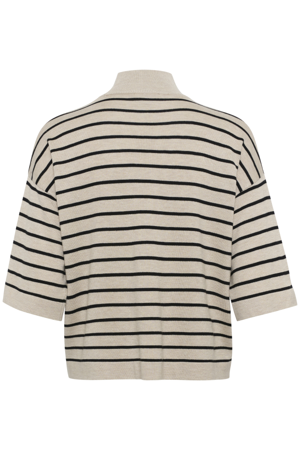 KAlizza Stripes Turtleneck Svart/feather grey - Image 2