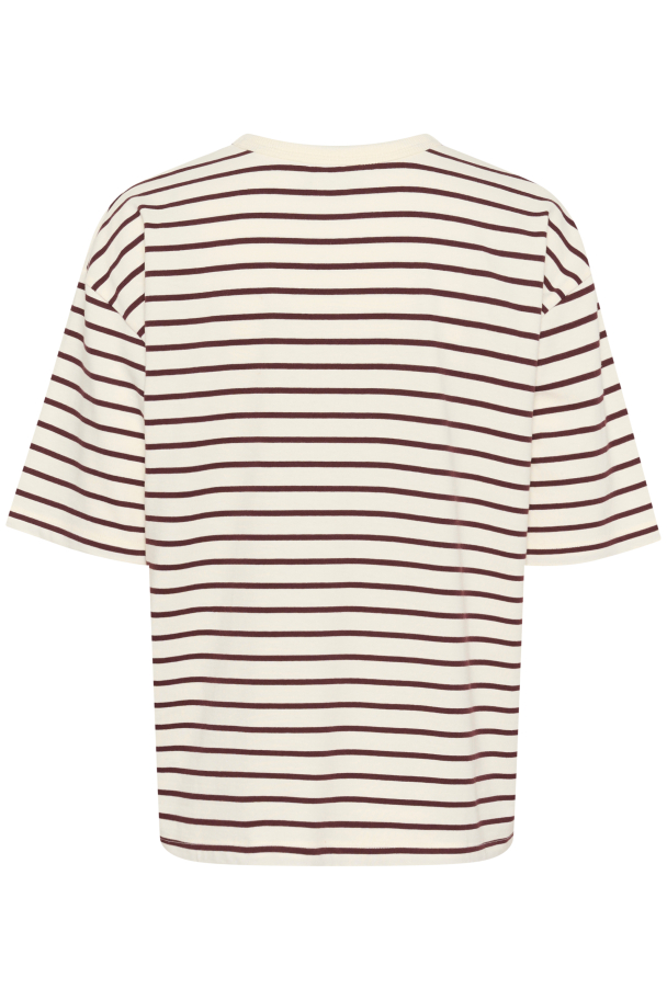 KAwinny T-skjorte Striped Fudge/offwhite - Image 2