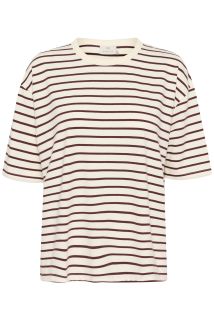 KAwinny T-skjorte Striped Fudge/offwhite