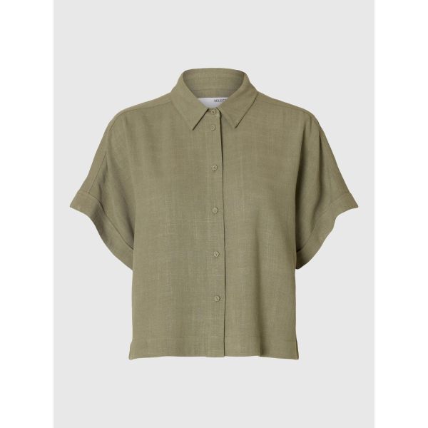 Viva Cropped Sun Shirt - Vetiver