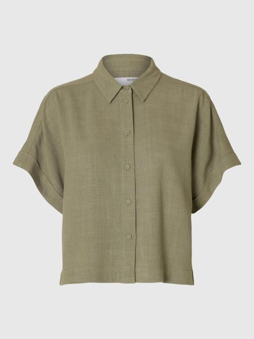 Viva Cropped Sun Shirt - Vetiver
