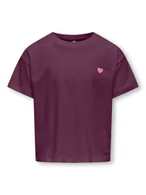 KOGmaiken Life Cropheart T-skjorte Magenta