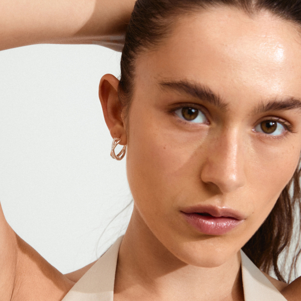 Pilgrims Kira sølvbelagte øreringer - Image 3