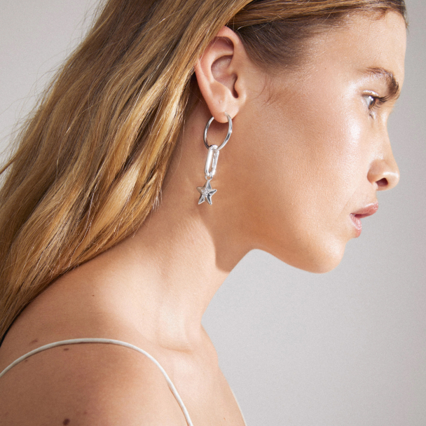 Pilgrim Charm sølvbelagte øreringer - Image 4