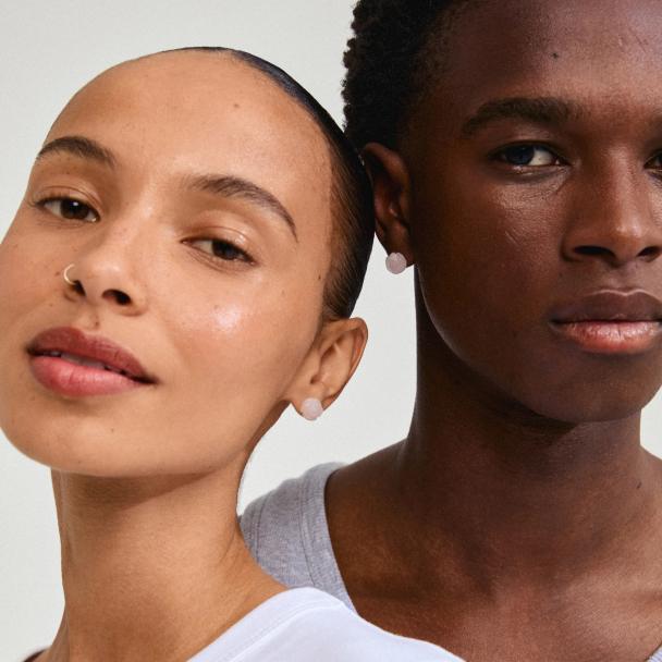 Pilgrim Adem rosenkvarts øredobber - Image 2