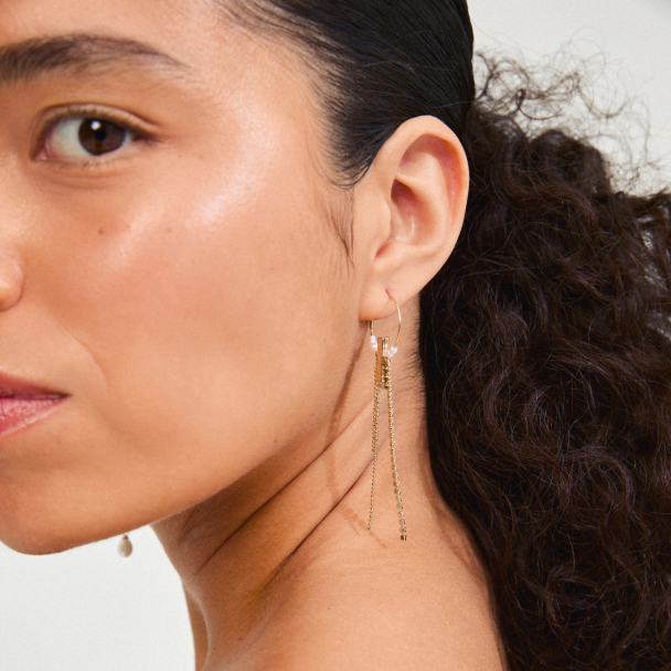 Pilgrim Starlight gullbelagte øreringer - Image 2