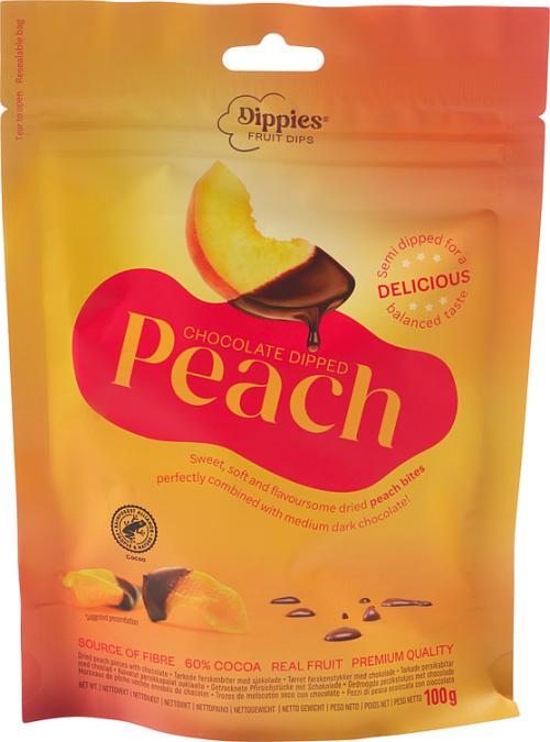 Fersken Sjokolade 100g Fruit Dips