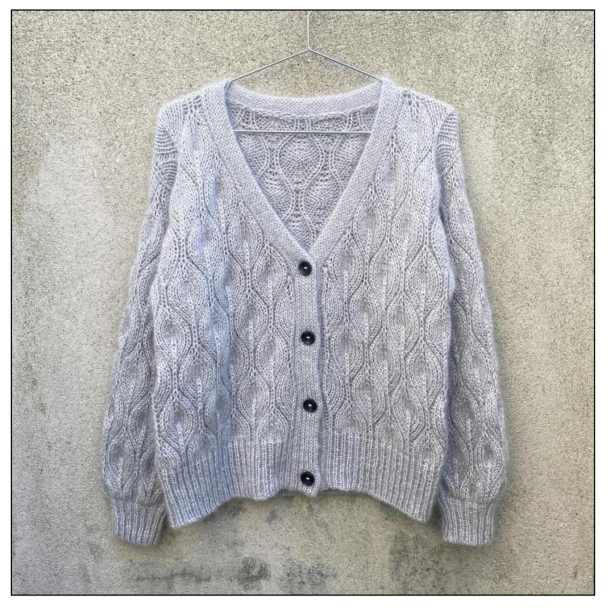 Olive cardigan V-hals