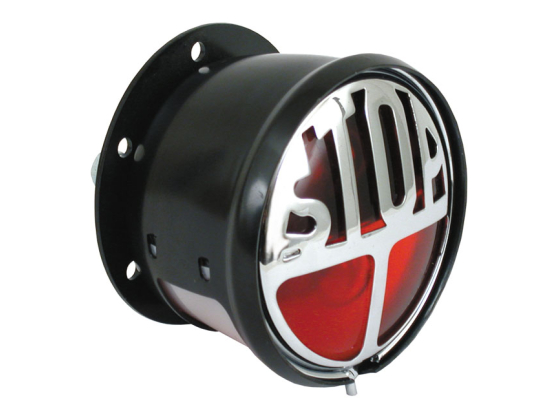 Stop taillight. Black. Red lens