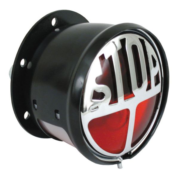 Stop taillight. Black. Red lens