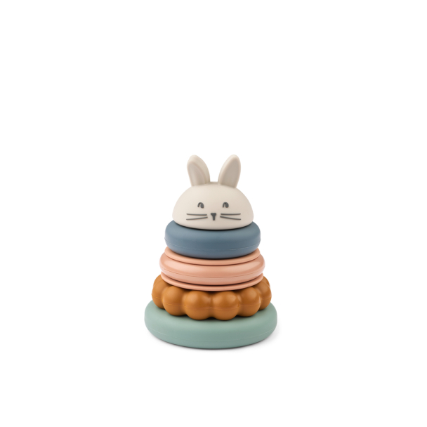 Donata Silicone Stacking Tower - Sandy Multi Mix - Image 1