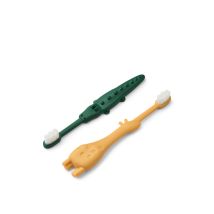 Liewood | Fabio All Together Toddler Toothbrush - Yellow Mellow/Garden Green