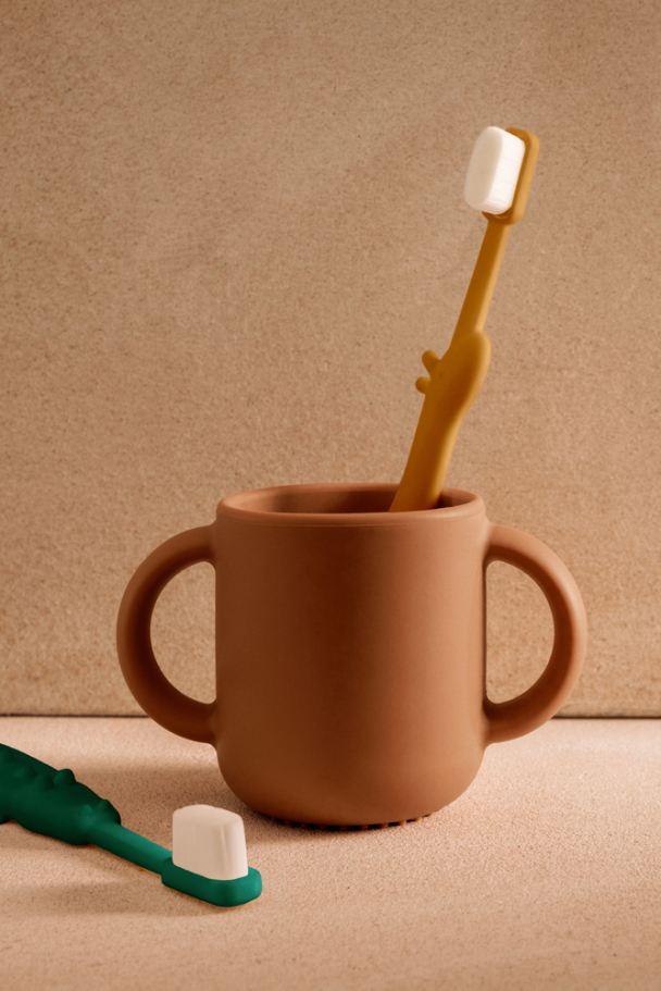 Fabio All Together Toddler Toothbrush - Yellow Mellow/Garden Green - Image 3