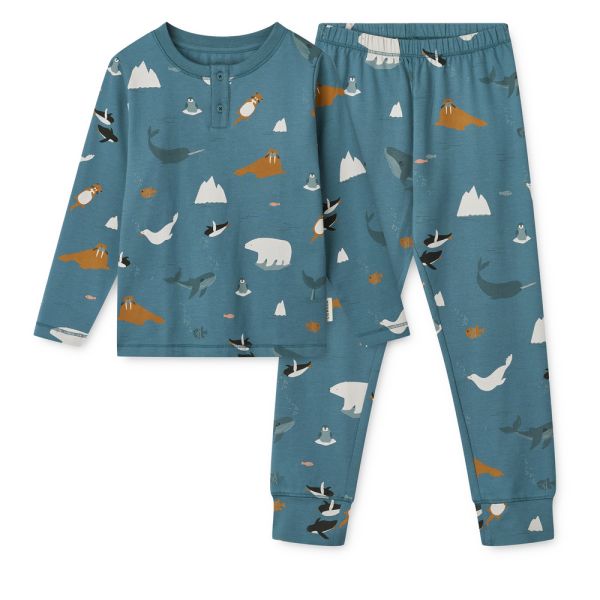Liewood | Wilhelm Pyjamas Set - Arctic Sea/Ocean View