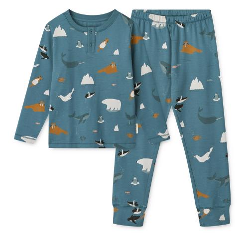 Liewood | Wilhelm Pyjamas Set - Arctic Sea/Ocean View
