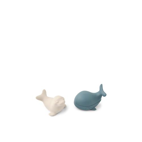 Liewood | Duncan Arctic Silicone Bath Toys - Whale Blue/Sandy