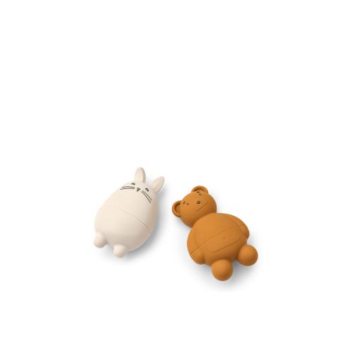 Liewood | Duncan Classic Silicone Bath Toys - Sandy/Mustard Mix