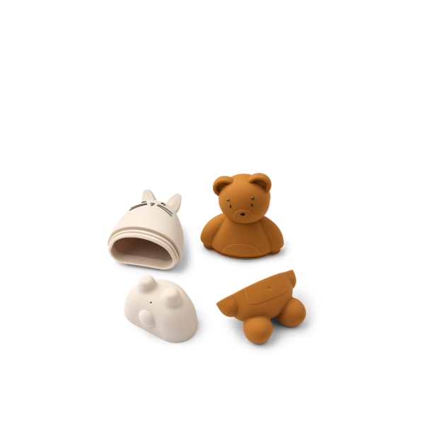 Duncan Classic Silicone Bath Toys - Sandy/Mustard Mix - Image 3